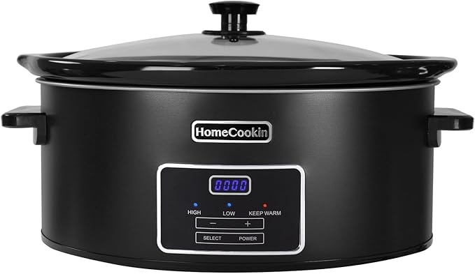 HOMECOOKIN 8 Quart Programmable Slow Cooker, Kitchen Appliances, Perfect