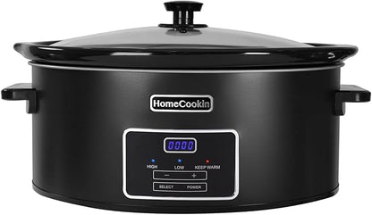 HOMECOOKIN 8 Quart Programmable Slow Cooker, Kitchen Appliances, Perfect