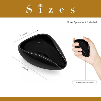 Ceramic Coffee Spoon Rest, Small Black Spoon Rest and Coffee Spoon Holder