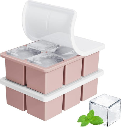 Large Ice Cube Tray for Whiskey: FDDBI Silicone Ice Cube Trays