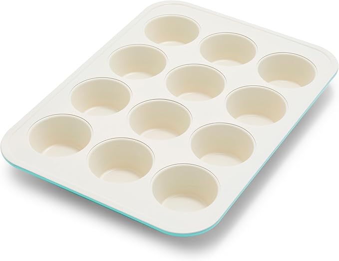 GreenPan Bakewell 12-Cup Muffin Pan, Healthy Ceramic Nonstick Bakeware
