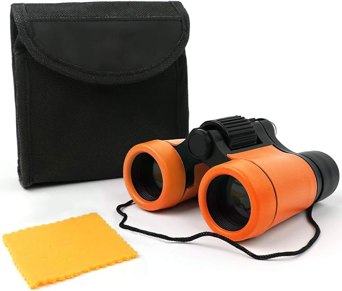 Scotamalone Kids Binoculars Shock Proof Toy Binoculars Set for Age 3-12 Years Old Boys Girls Bird Watching Educational Learning Hunting Hiking Birthday Presents