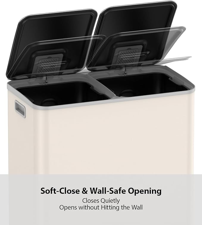 Lovewind Dual Trash and Recycling Bins