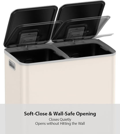 Lovewind Dual Trash and Recycling Bins