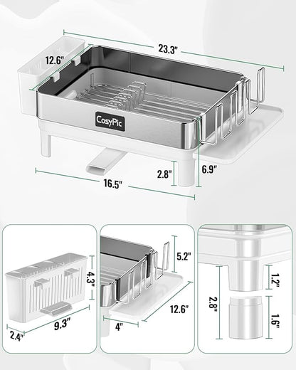 Dish Racks, Thicker Premium 304 Stainless Steel Dish Drying Rack