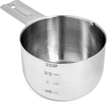 Hudson Essentials Stainless Steel Measuring Cups and Spoons Set