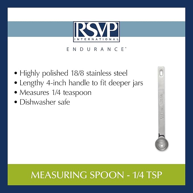 RSVP International Endurance Kitchen Collection Open Stock Measuring Spoon