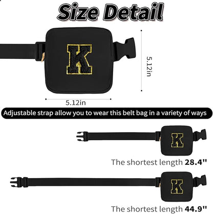 Girl Stuff - Teen Girl Gifts, Trendy Mini Crossbody Belt Bag - Cute Fanny Pack for Kids & Women, Black