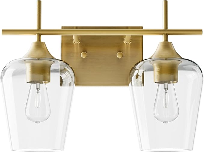 VONLUCE Bathroom Vanity Light, 2-Light Bathroom Light Fixture Over Mirror