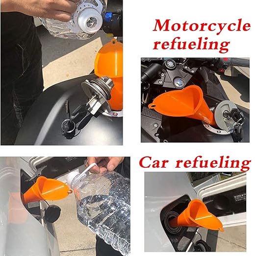 Annurssy Multi-Function Plastic Long Neck Oil Funnel