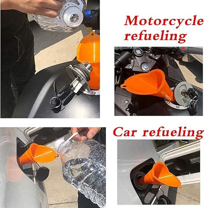 Annurssy Multi-Function Plastic Long Neck Oil Funnel