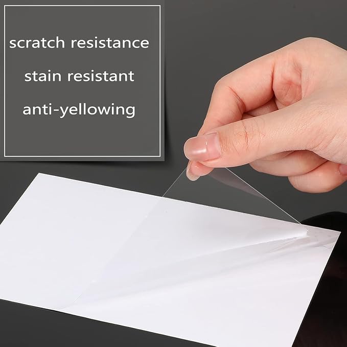 Clear Car Paint Protection Film Self Healing Adhesive Automotive Vinyl Anti-Scratch Glossy Car Body Wrap Guard Vinyl, 12" x 60"