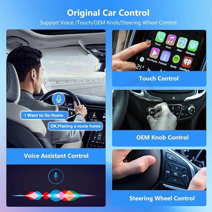 Wireless CarPlay Adapter 2-in-1 for Nissan Qashqai 2019 2020 2021 2022 2023 2024 2025, USB Design Plug and Play Bluetooth Fast Connection Car Accessories,A