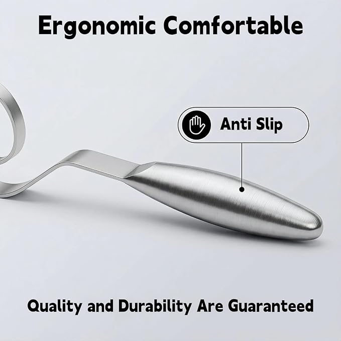 Maxjoy Danish Dough Whisk Stainless Steel Hook