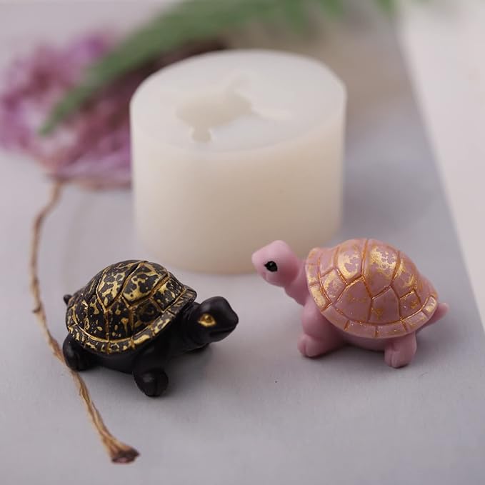 Little Turtle Candle Mold Silicone Resin Epoxy Tortoise Mold for Soap, Decoration, Chocolate, DIY Aromatherapy