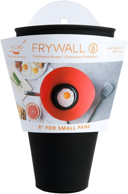 Frywall 8 - Black - Splatter Guard, as Seen on Shark Tank