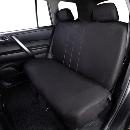 Flying Banner Car Seat Covers Front Seats Rear Bench Polyester car seat Protectors Easy installations Rear Bench Split Classic Man Lady Truck Soid Black