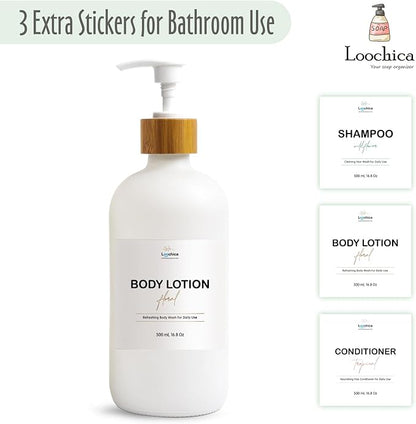 LOOCHICA Dish White Glass Soap Dispenser