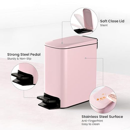 Cesun Small Bathroom Trash Can