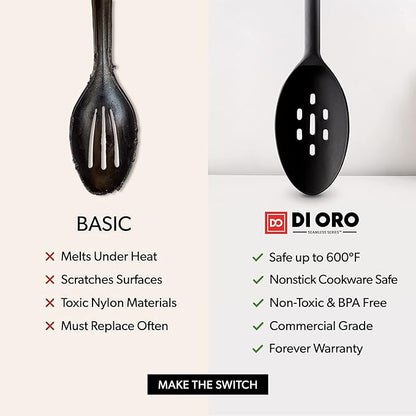 DI ORO Silicone Spoons for Cooking