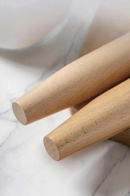 French Rolling Pin, 16 Inches Wooden Rolling Pin