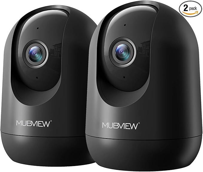 MUBVIEW Cameras for Home Security, Indoor Security Camera, 2.4/5GHz WiFi Wired