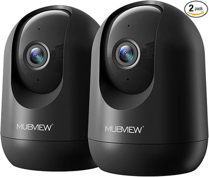 MUBVIEW Cameras for Home Security, Indoor Security Camera, 2.4/5GHz WiFi Wired