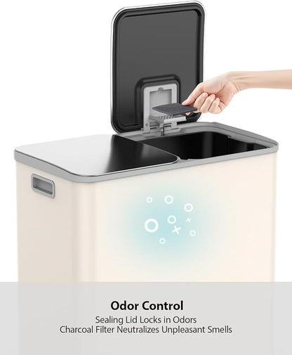 Lovewind Dual Trash and Recycling Bins