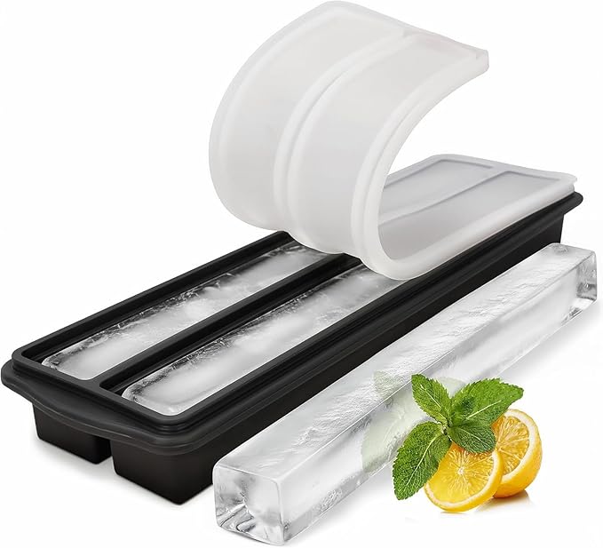 Ksestor Large Ice Cube Tray – 15.7" x 4.6" Ice Core