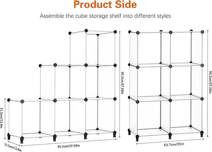 HOMIDEC 6-Cube Storage Organizer, Closet Organizer Storage Shelf Bookcase