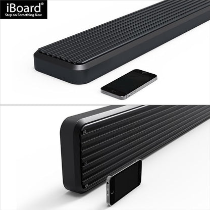APS 6in Black Stainless Steel Running Boards Compatible with Chevy GMC CK Pickup Regular Cab 88-98