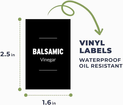 Olive Oil & Vinegar Dispenser Bottle Set