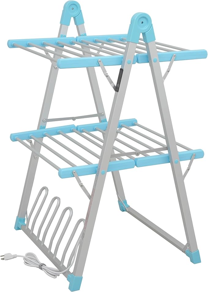 SHARNDY Electric Heated Clothes Drying Rack, Foldable Heated Garment Dryer