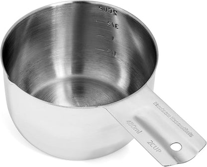 Hudson Essentials Stainless Steel Measuring Cups and Spoons Set