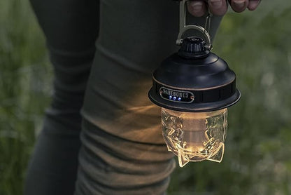 Barebones Beacon Hanging Light ??Dusty Yellow, Rechargeable LED Camping Lantern with Adjustable Brightness ??Weatherproof Vintage-Style Hanging Lantern for Outdoor Adventures and Year-Round Use