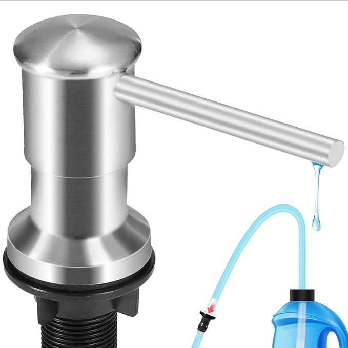 Yofidra Soap Dispenser for Kitchen Sink: Built in Sink Soap Dispenser Pump