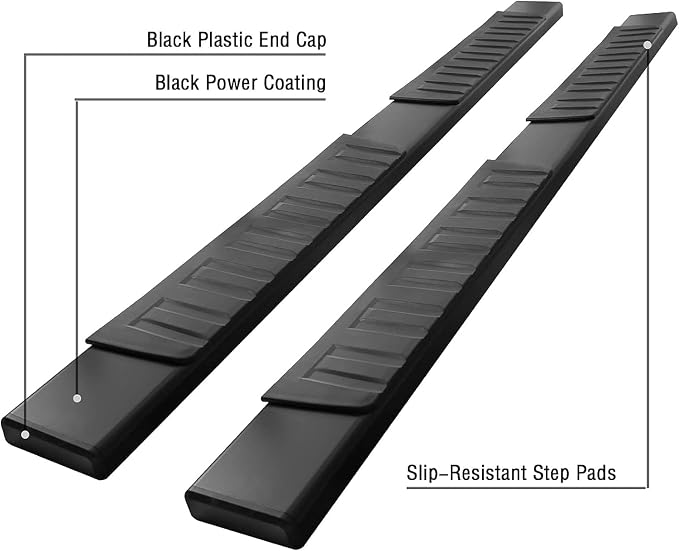 COMNOVA 6 Inch Running Boards for 2009-2018 Dodge Ram 1500 Crew Cab(Incl. 2019+ Classic Model), 10-26 Ram 2500 3500, Running Boards & Steps, Heavy Duty Carbon Steel Side Steps Nerf Bars.
