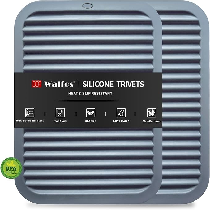 Walfos Silicone Trivets for Hot Pots and Pans