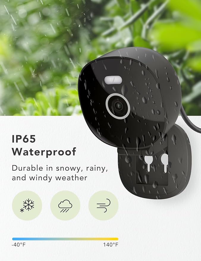 2K Security Camera Wired, Outdoor/Indoor