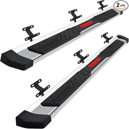 COMNOVA Running Boards Compatible with 2015-2026 Ford F150 Super Duty Crew Cabr Super Crew Cab, 6 Inch High Light Stainless Steel Step Bars Nerf Bars Side Steps