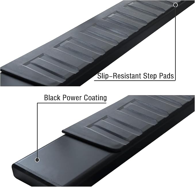COMNOVA 6 Inch Running Boards for 2009-2018 Dodge Ram 1500 Crew Cab(Incl. 2019+ Classic Model), 10-26 Ram 2500 3500, Running Boards & Steps, Heavy Duty Carbon Steel Side Steps Nerf Bars.
