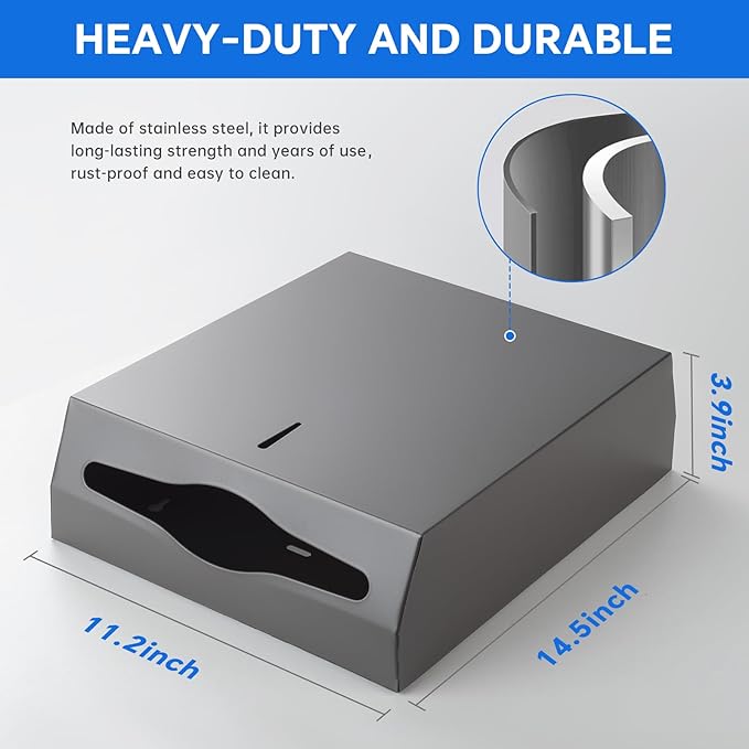 Paper Towel Dispenser Wall Mount Commercial c-fold/Multi-fold/Tri-fold