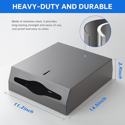 Paper Towel Dispenser Wall Mount Commercial c-fold/Multi-fold/Tri-fold