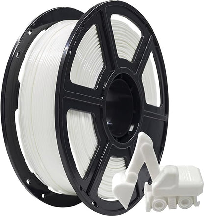 FLASHFORGE PLA Filament 1.75mm, 3D Printer Filament 1kg (2.2lbs) Spool, Dimensional Accuracy +/- 0.02mm, 3D Printing Filament Easy to Use and Fits for Most FDM 3D Printers (White)