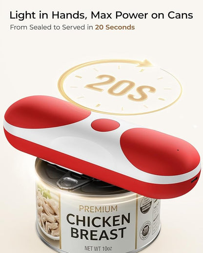 Electric Can Opener, One-Touch Automatic Can Opener, USB Rechargeable Electric
