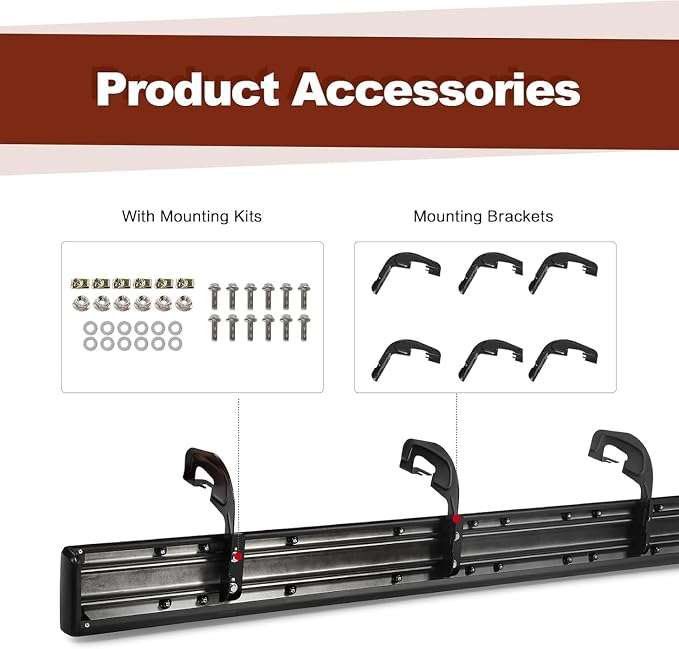 Perfit Liner 6'' Running Boards Compatible for Extended/Double 2007-2018 Chevy Silverado GMC Sierra 1500,2007-2019 2500 3500HD,2019 Ld/Lt Engine Black Textured Aluminum Side Steps Nerf Bars