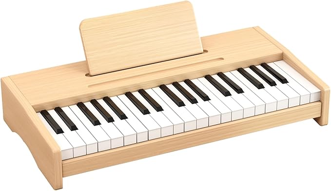 Kids Piano Keyboard, 37 Keys Digital Piano for Children, Toddler Music Educational Instrument Toy Wood Piano for 3+ Girls and Boys