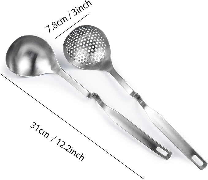 IMEEA Hot Pot Ladle Set Slotted Spoons