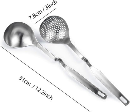 IMEEA Hot Pot Ladle Set Slotted Spoons