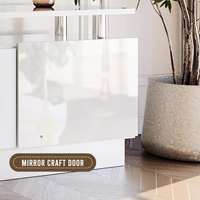 oneinmil 80" Modern Electric Fireplace TV Stand